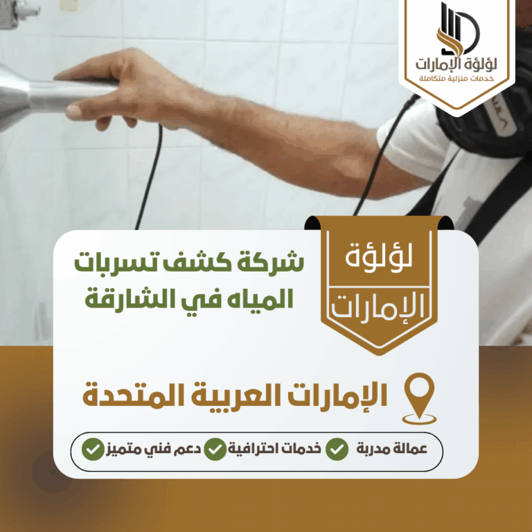 شركة كشف تسربات المياه في الشارقة